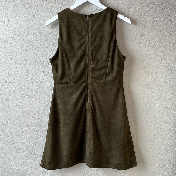 Blush Noir Faux Suede Dress Size M - Picture 8 of 15